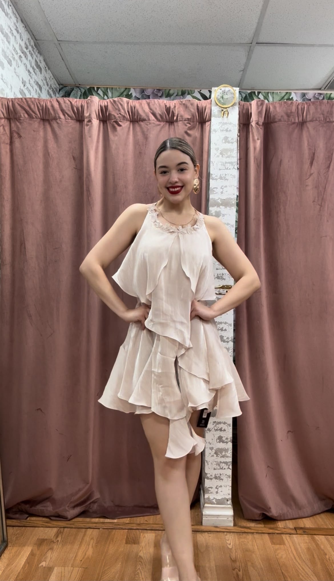 Champagne Ruffle Mini
