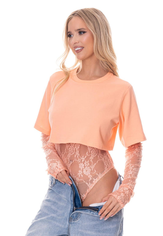 Sunset Sheer Top