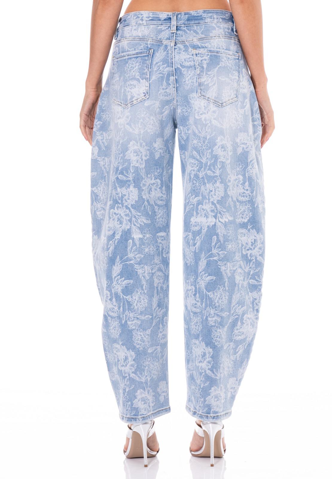 Floral Barrel Jeans