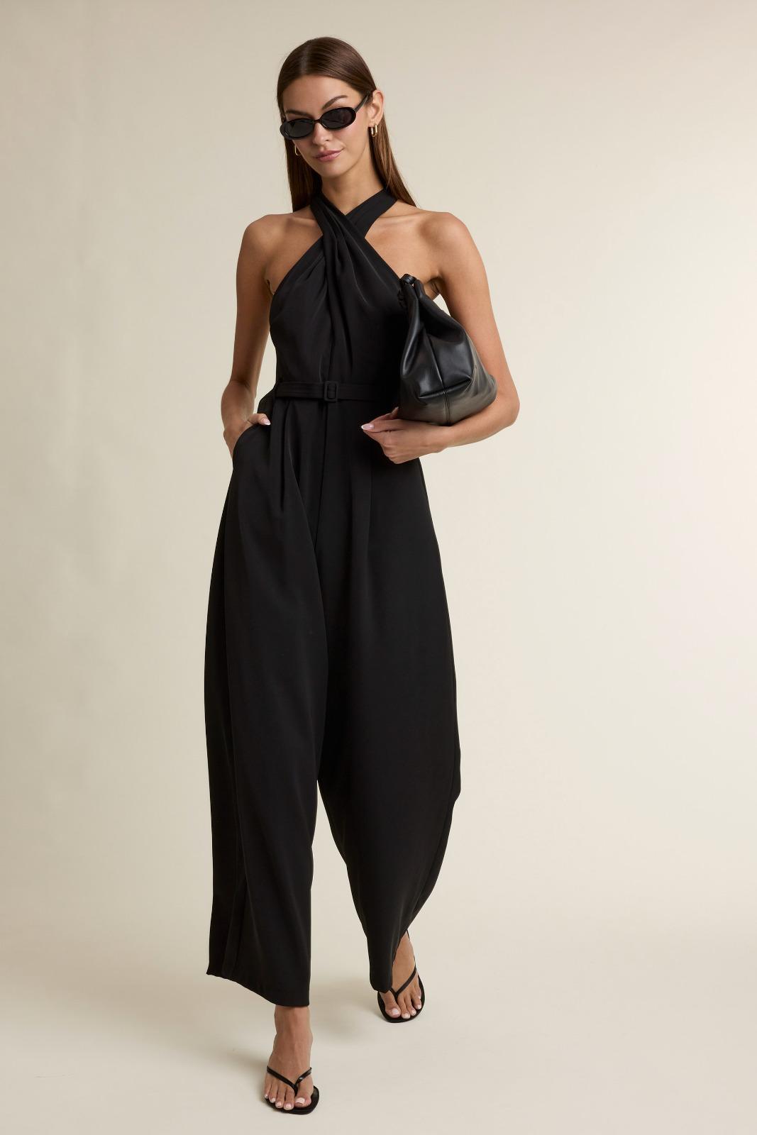 Black Twist Jumpsuit