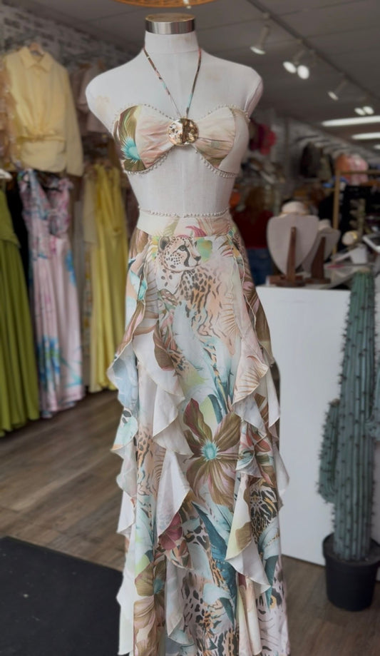 Tropical Cheetah Wrap Set