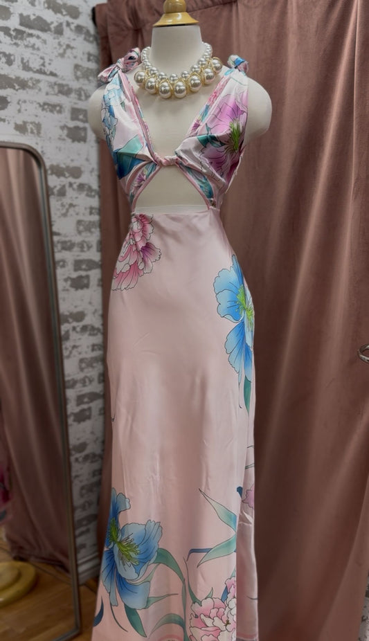 Knotted Bloom Maxi Dress