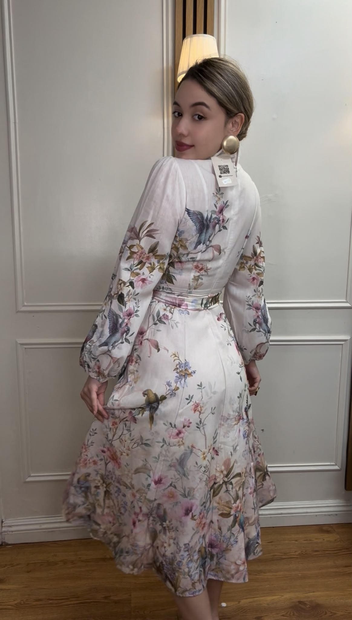Garden Aviary Midi Dress