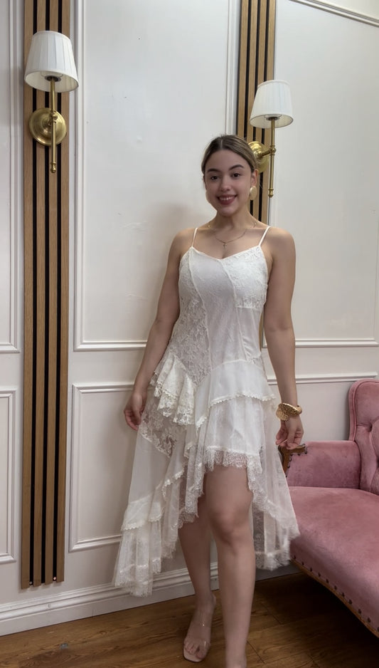 Ruffled Slip Mini Dress