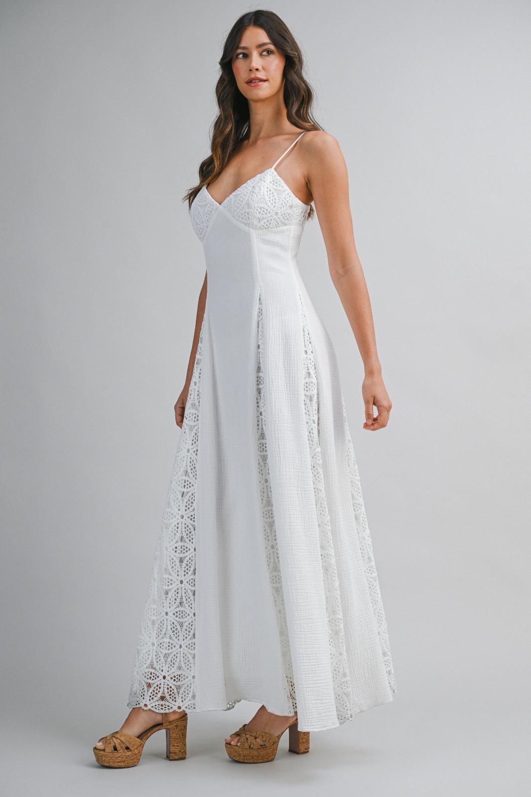 Coastal Crochet Maxi Dress
