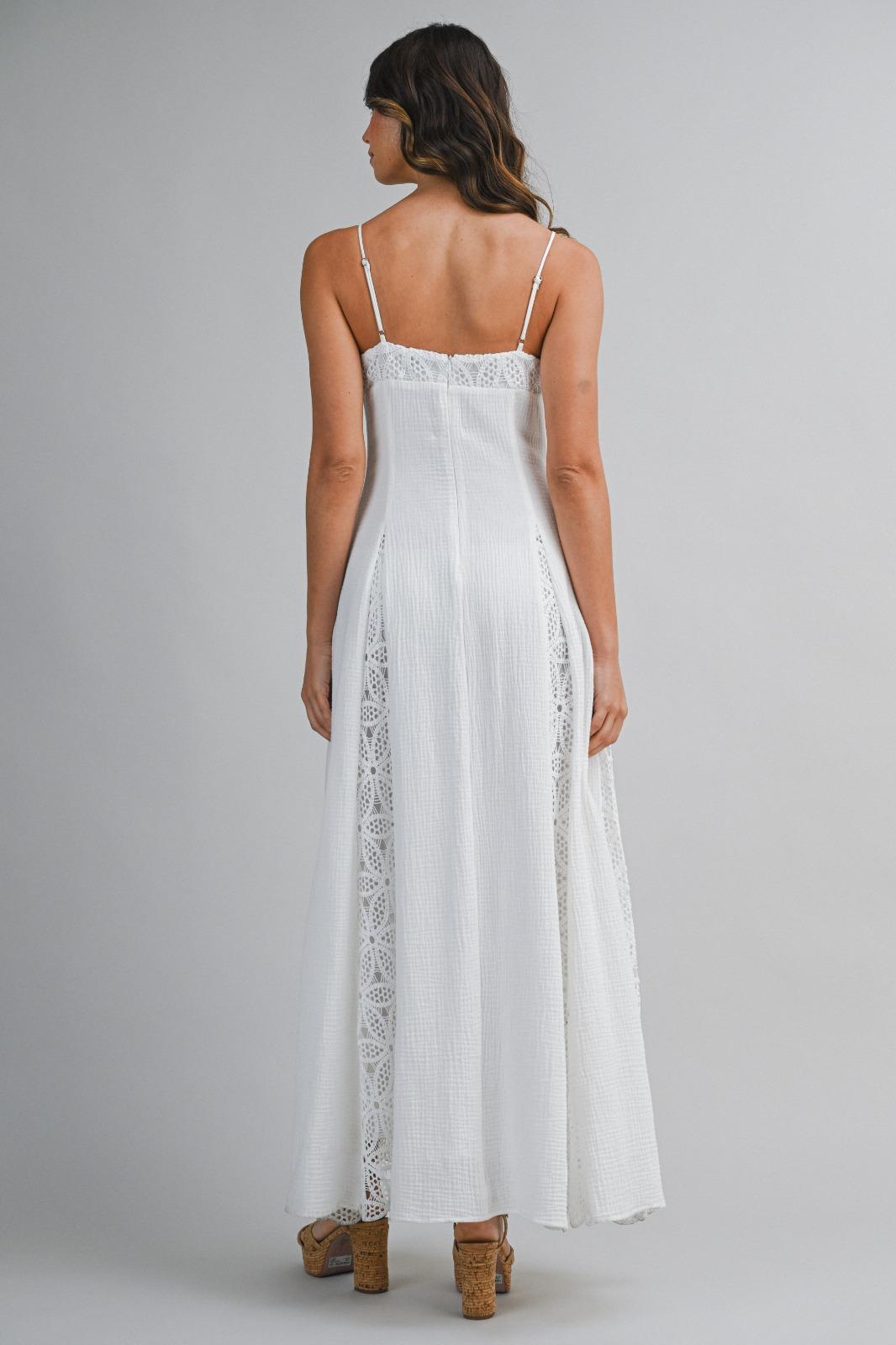 Coastal Crochet Maxi Dress