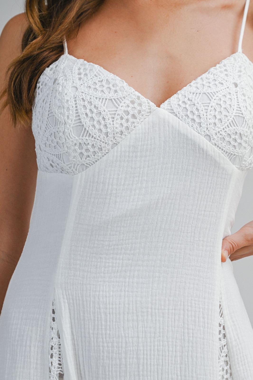 Coastal Crochet Maxi Dress