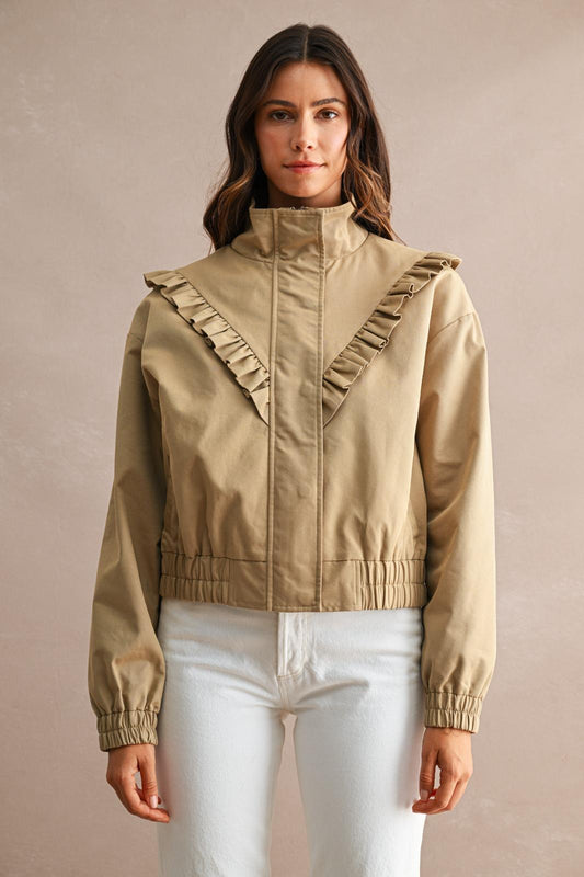 Prairie Ruffle Crop Jacket