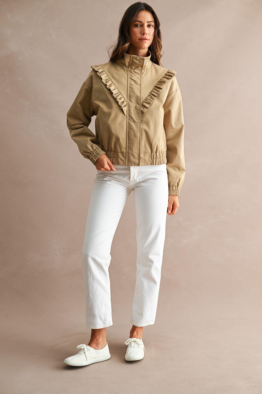 Prairie Ruffle Crop Jacket