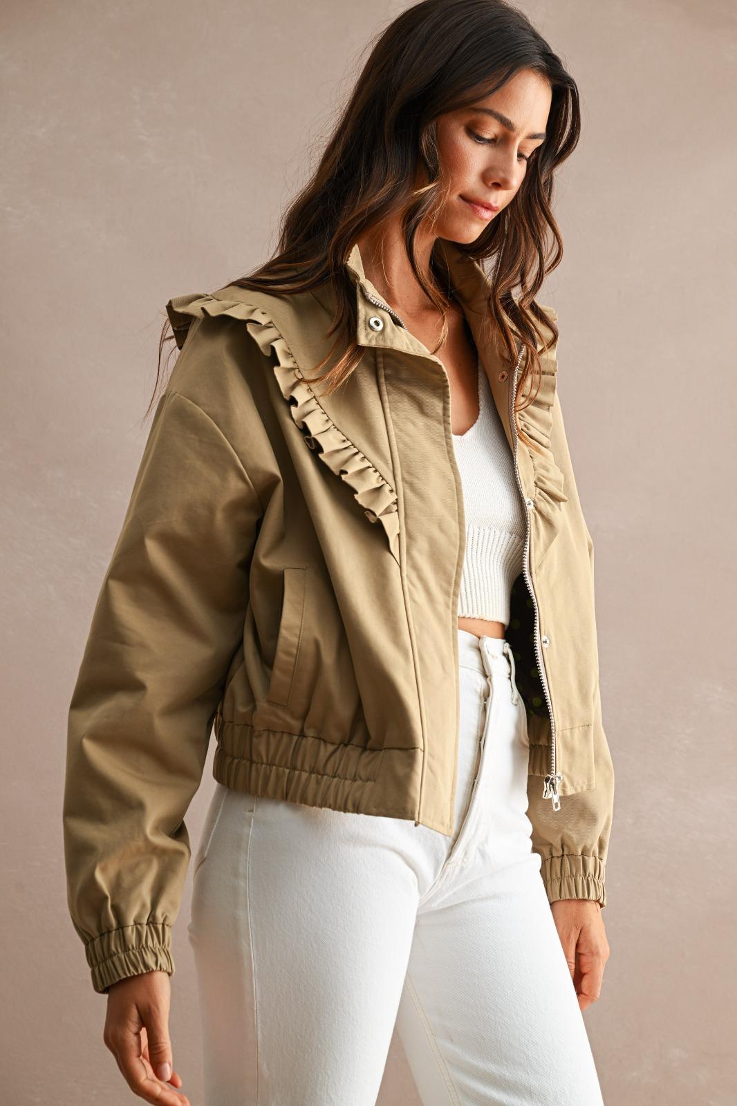 Prairie Ruffle Crop Jacket