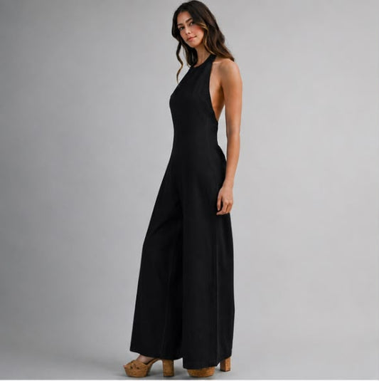 Noir Halter Jumpsuit