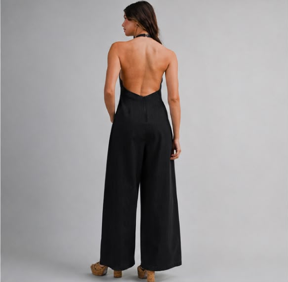 Noir Halter Jumpsuit
