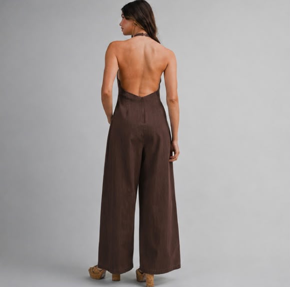 Cocoa Halter Jumpsuit