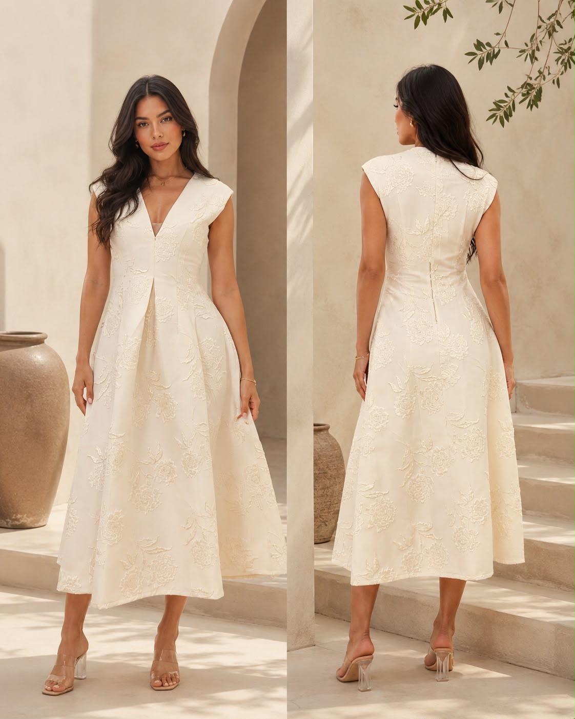 Ivory Bloom Midi