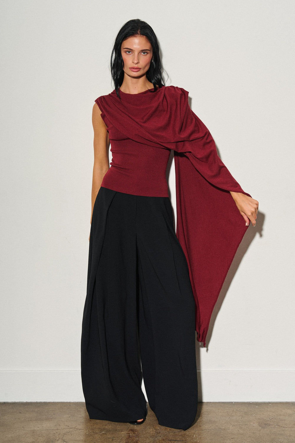 Asymmetric Drape Top