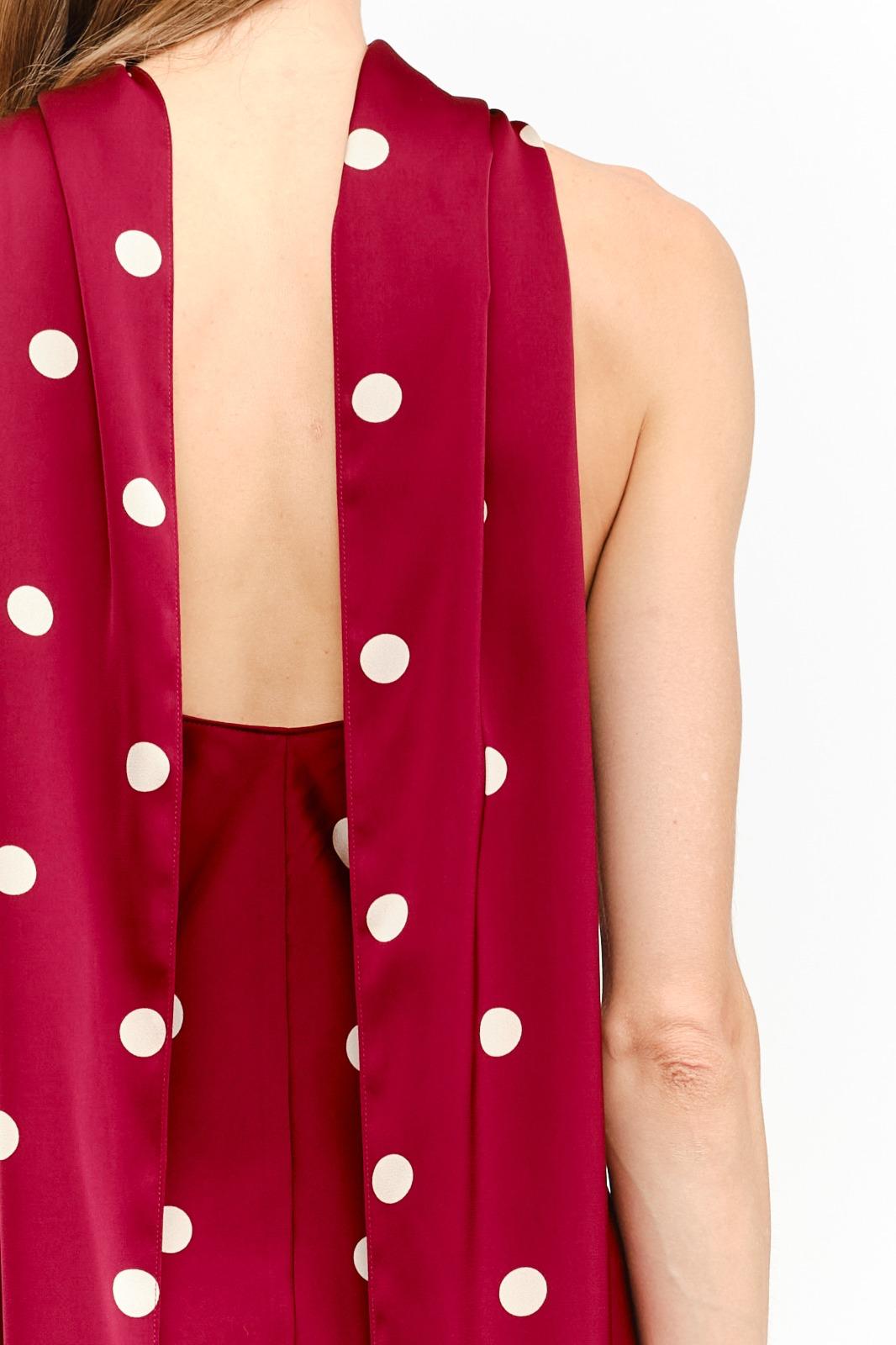 Polka Dot Halter Maxi