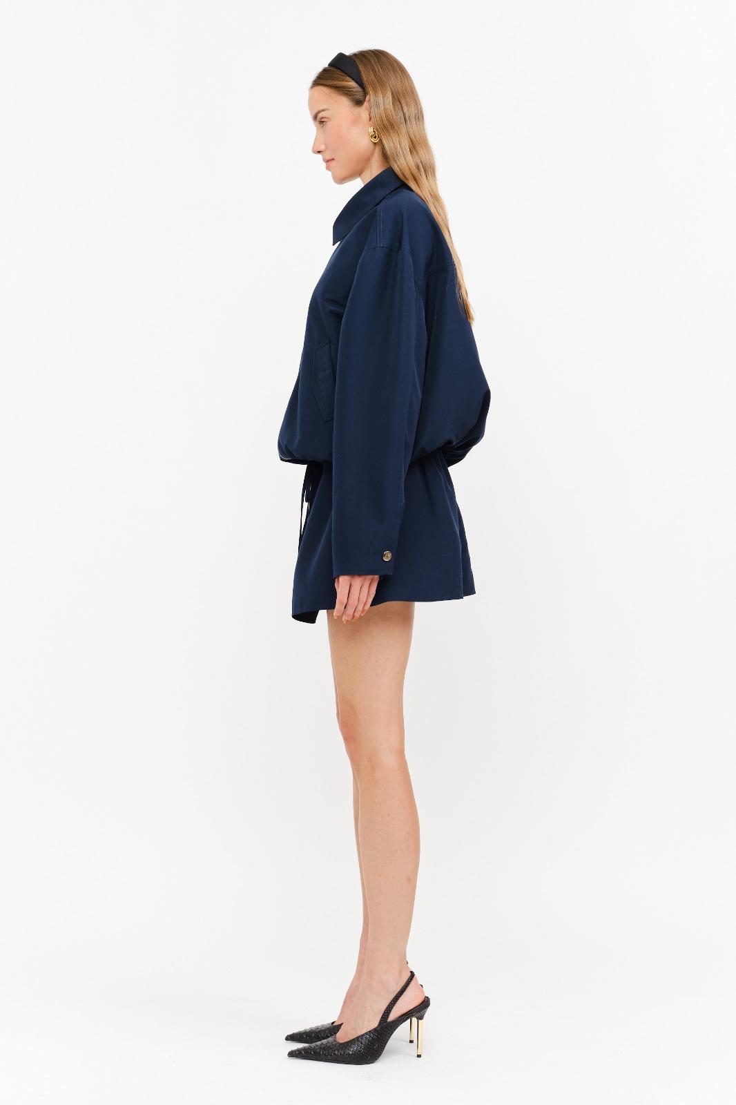 Navy Zip Jacket Skort Set