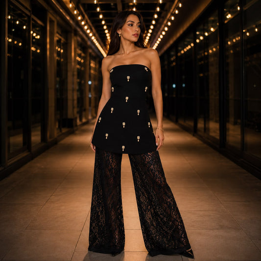 Strapless Jeweled Top Duo