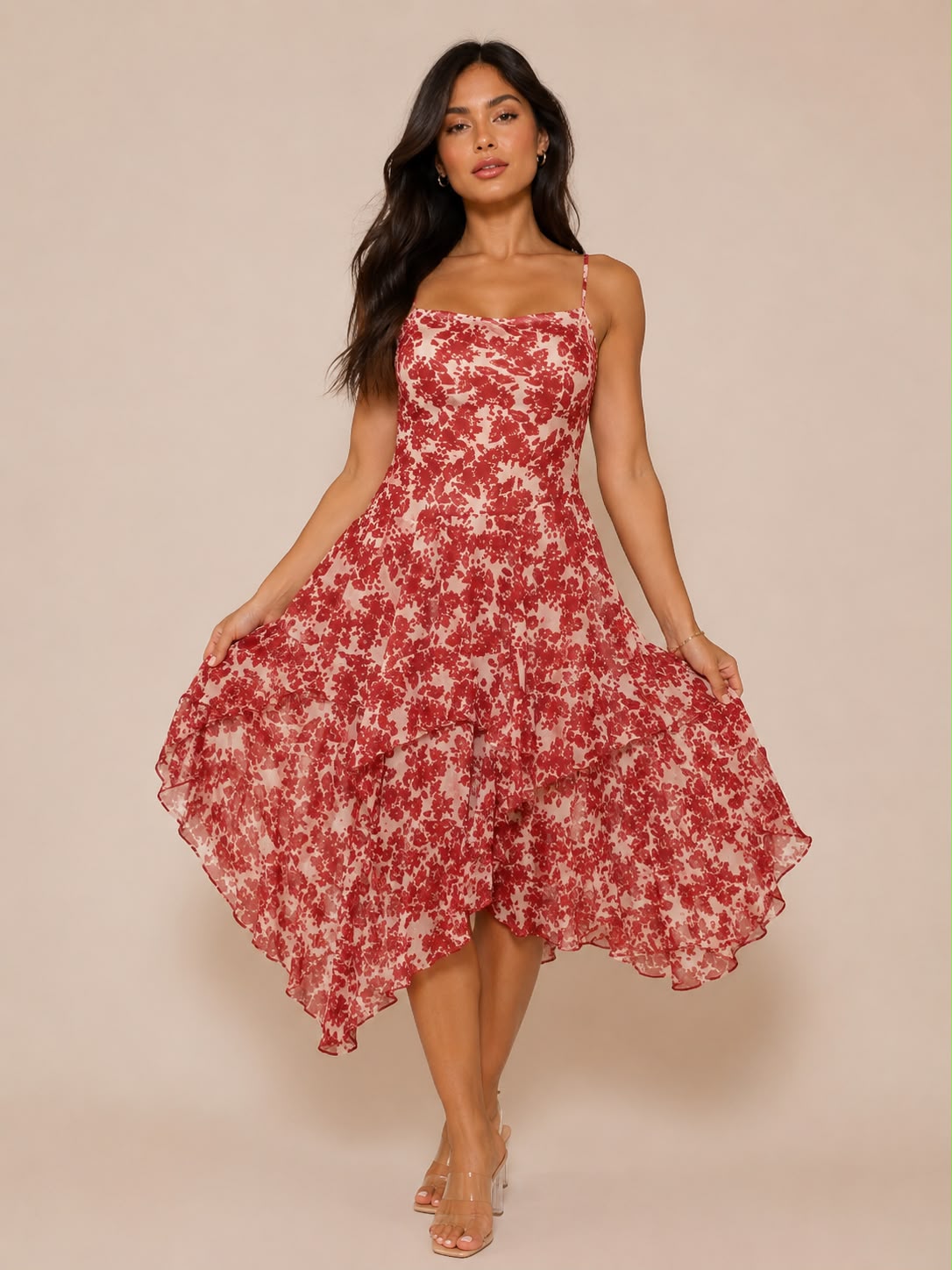 Rosewood Handkerchief Dress