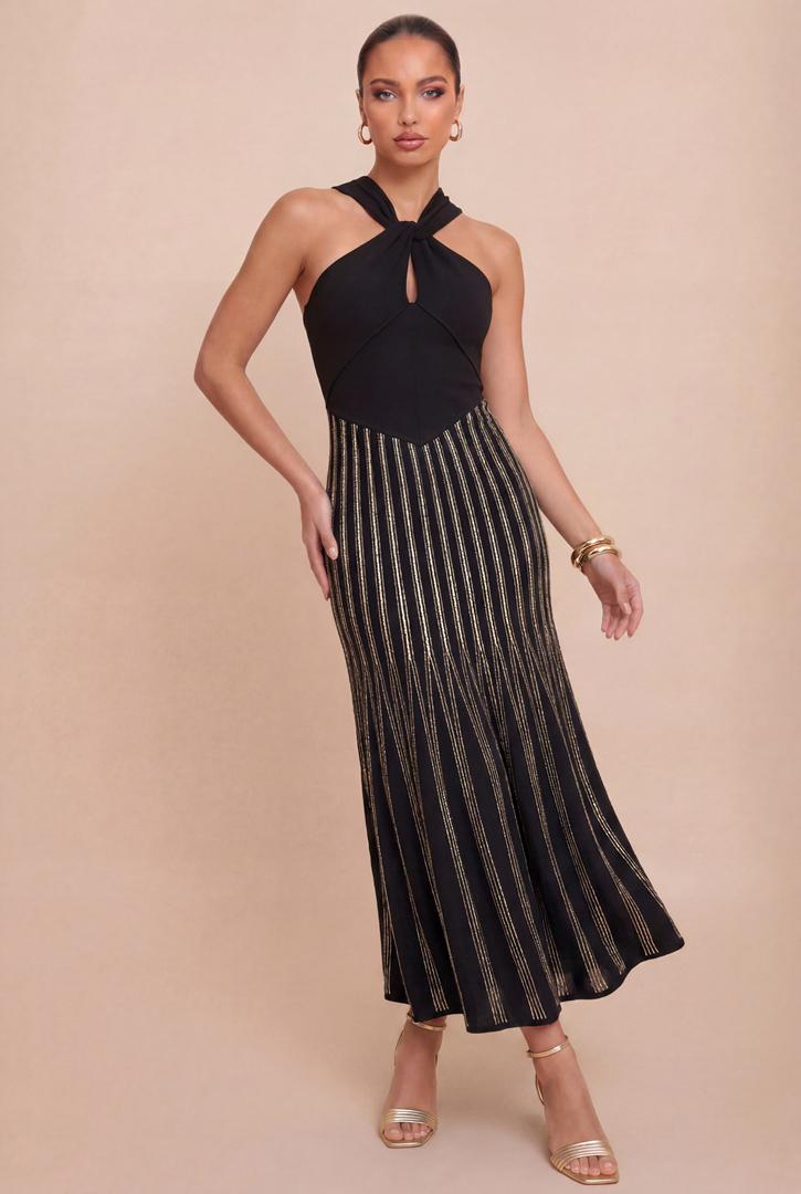 Twisted Knot Halter Gown