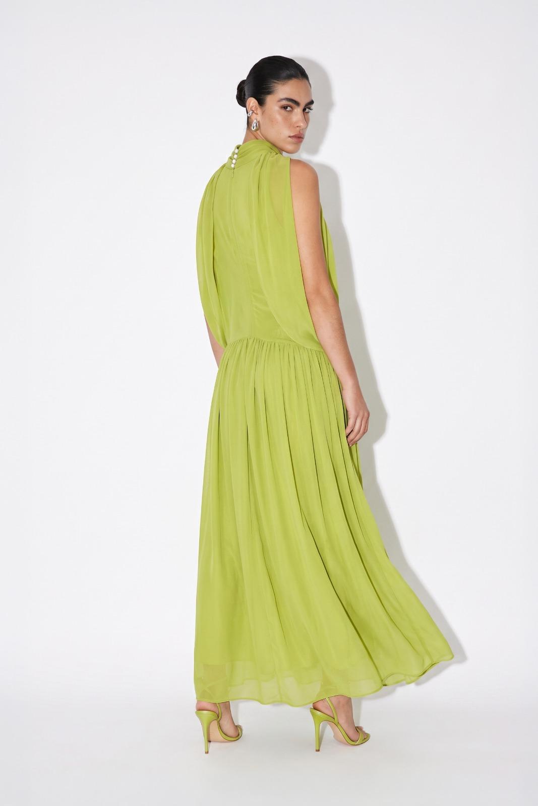Golden Ring Halter Gown