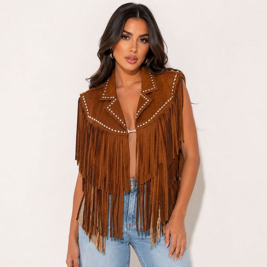 Cowgirl Glam Fringe Vest