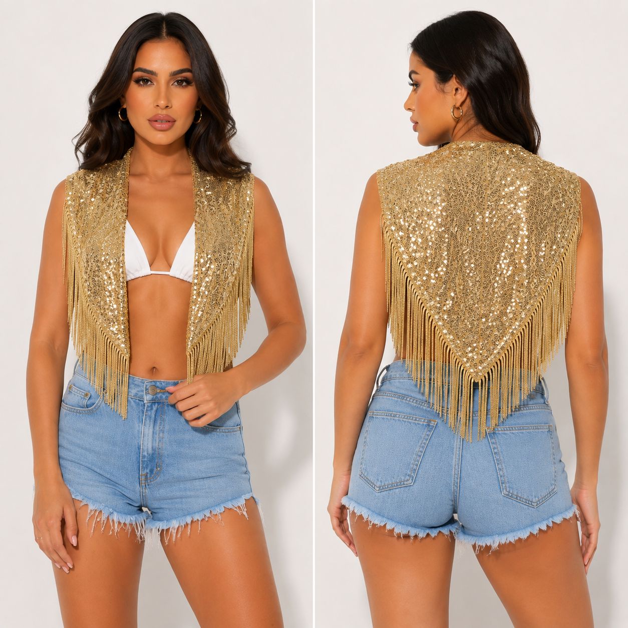 Golden Hour Fringe Cape