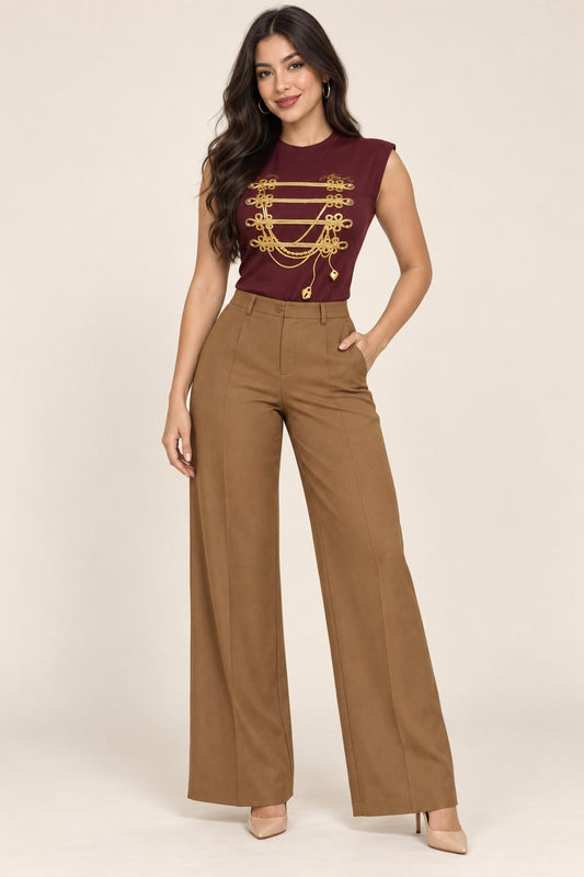 Regal Braid Print Muscle Tee