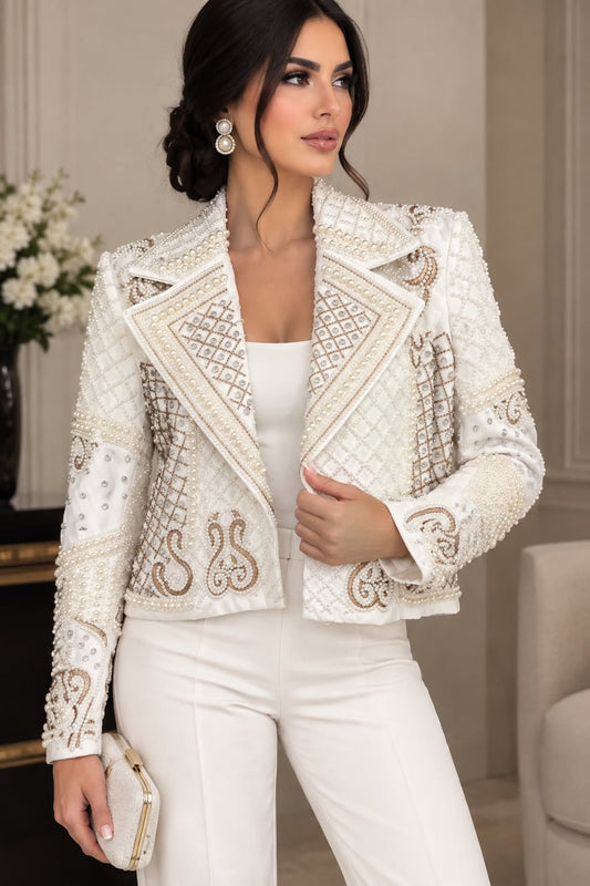 Ivory Regal Pearl Blazer