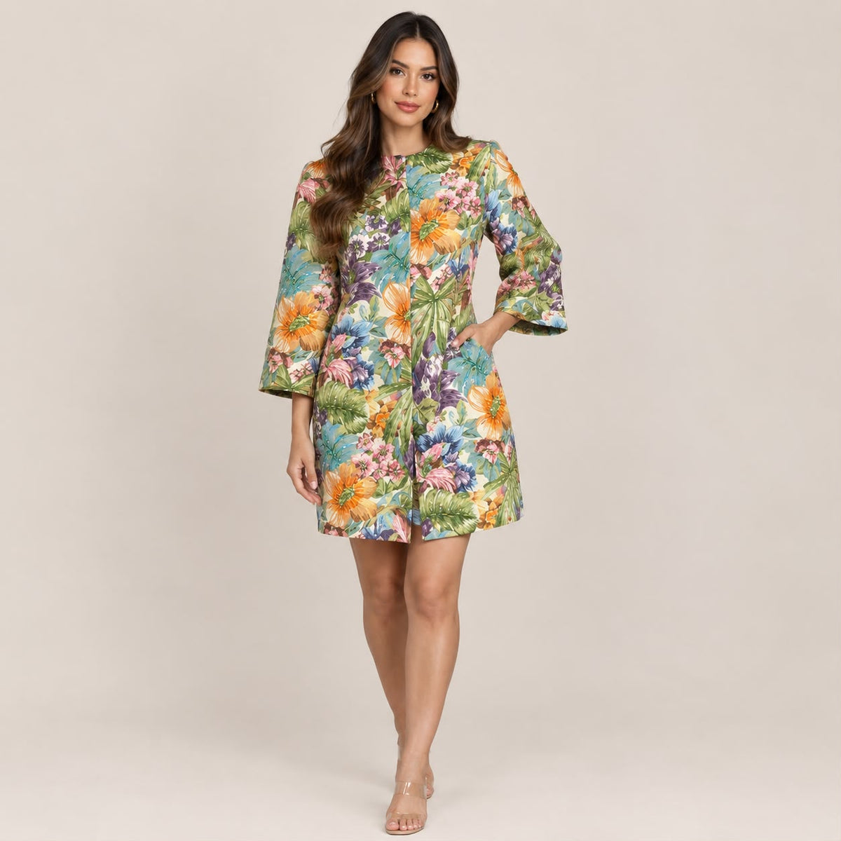 Tropical Bloom Shift Dress