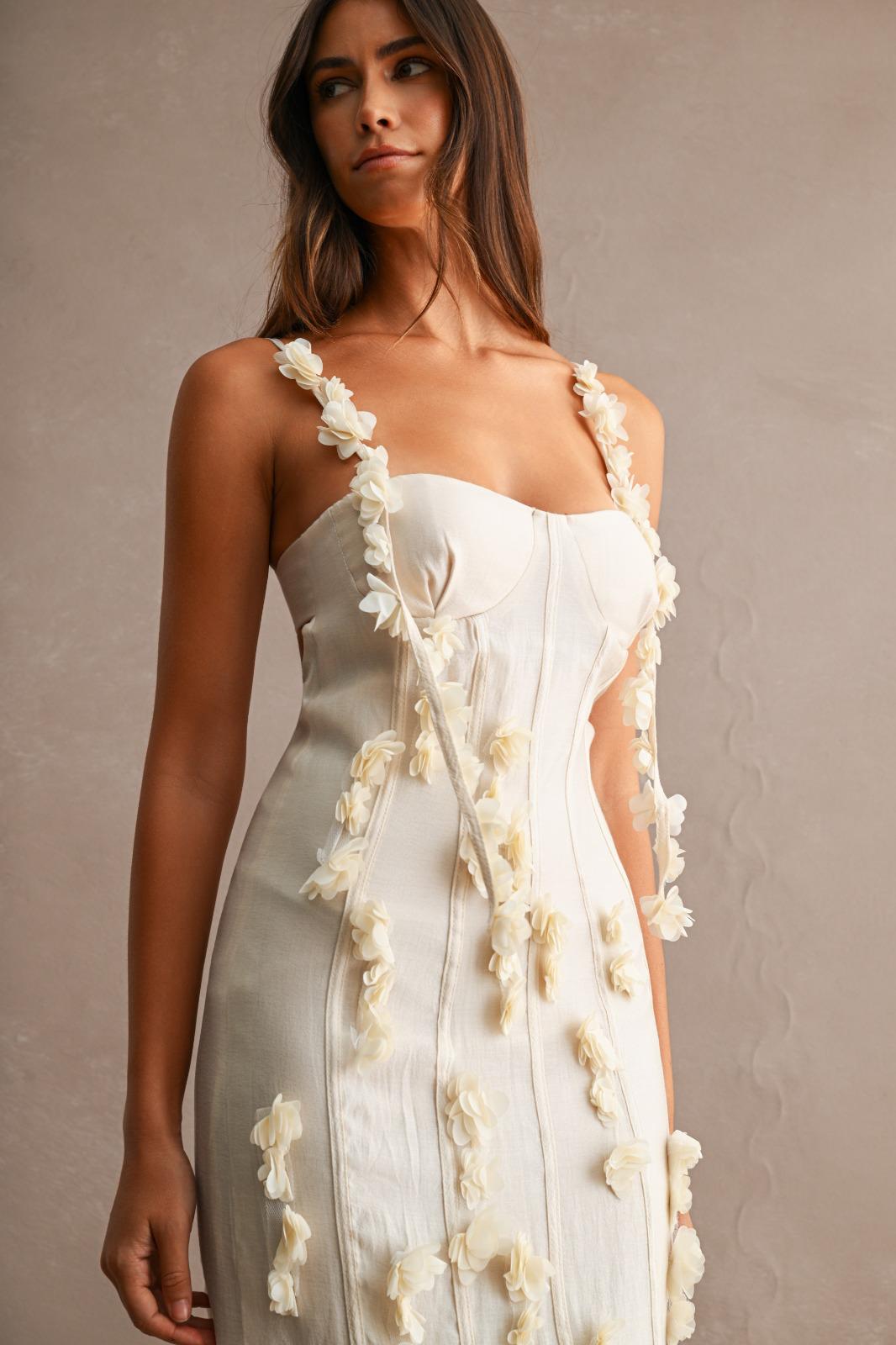Ivory Bloom Corset Dress