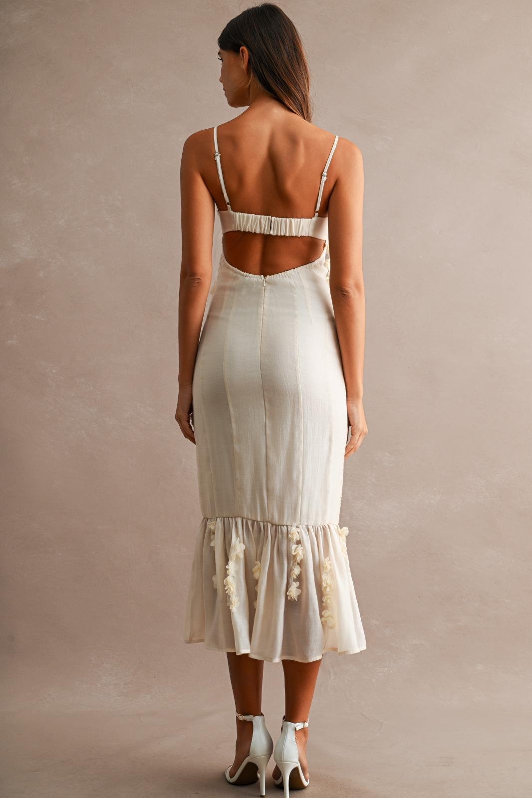 Ivory Bloom Corset Dress