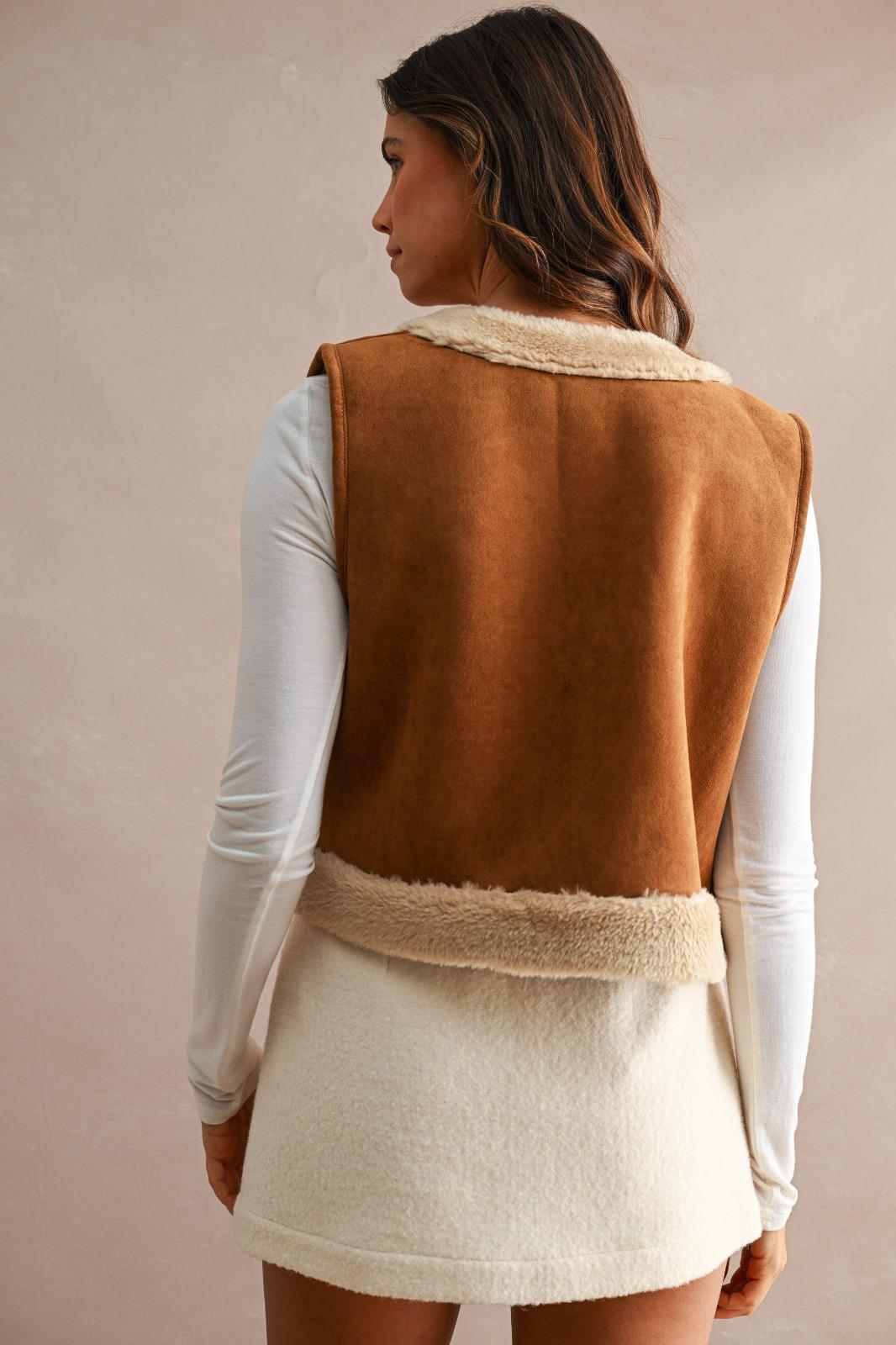 Reversible Shearling Vest