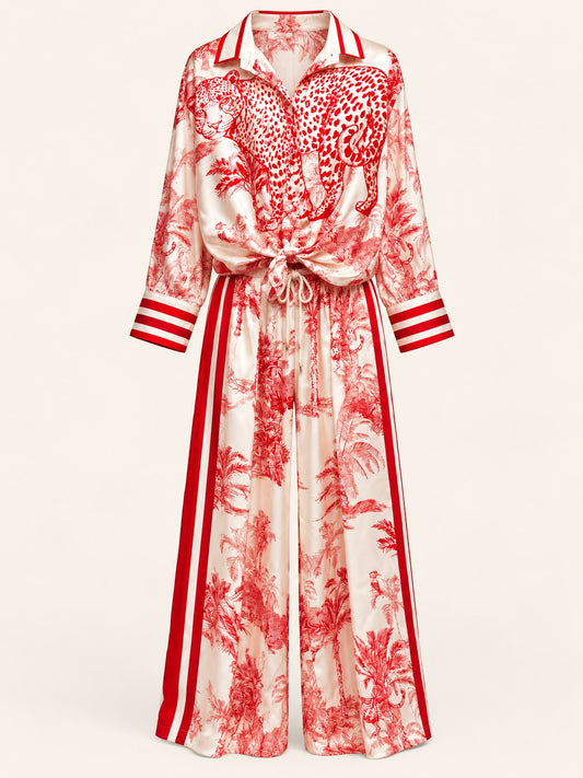Leopard Toile Set