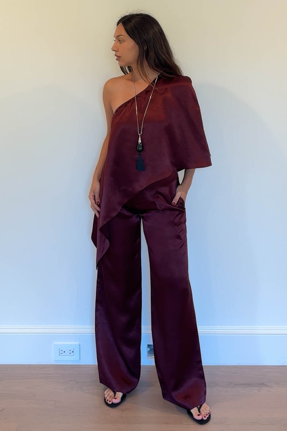 Bordeaux Drape Set